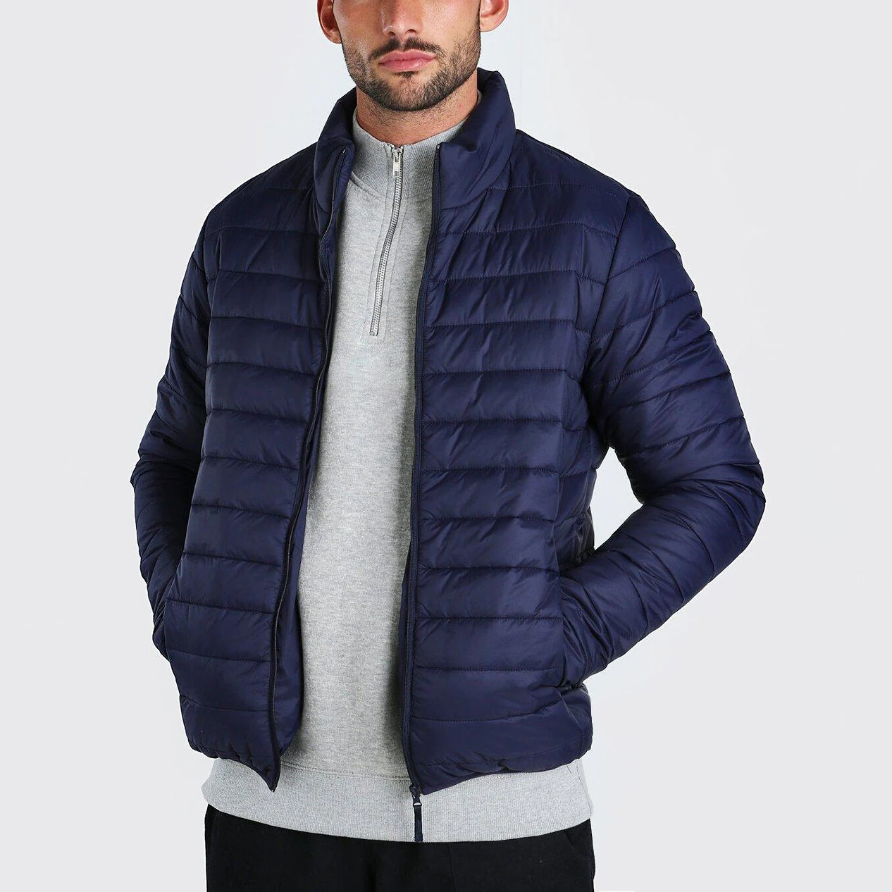Mens Winter Quilted Hooded Jacket Puffer For Cold Days Built For Outdoor Adventure And Warmth main image 0