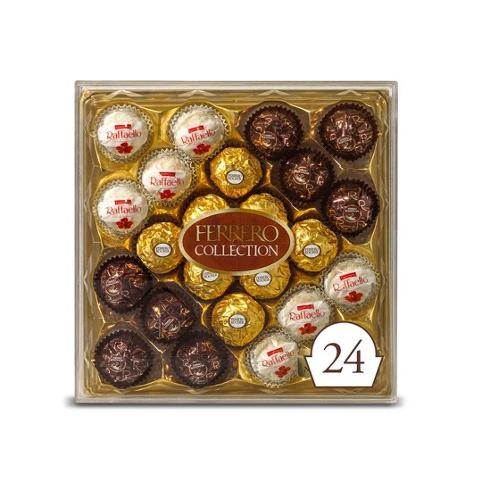 Ferrero Rocher Collection Fine Hazelnut Milk Chocolates 48 Count Assorted Coconut Candy and Chocolates