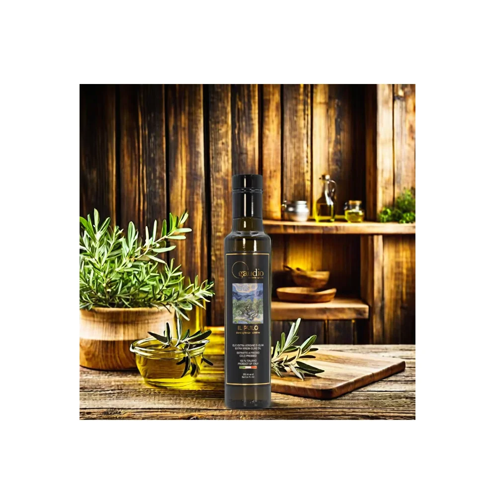 Высококачественное растительное масло холодного отжима оливковое первого 500 мл настраиваемая стеклянная бутылка для приготовления пищи