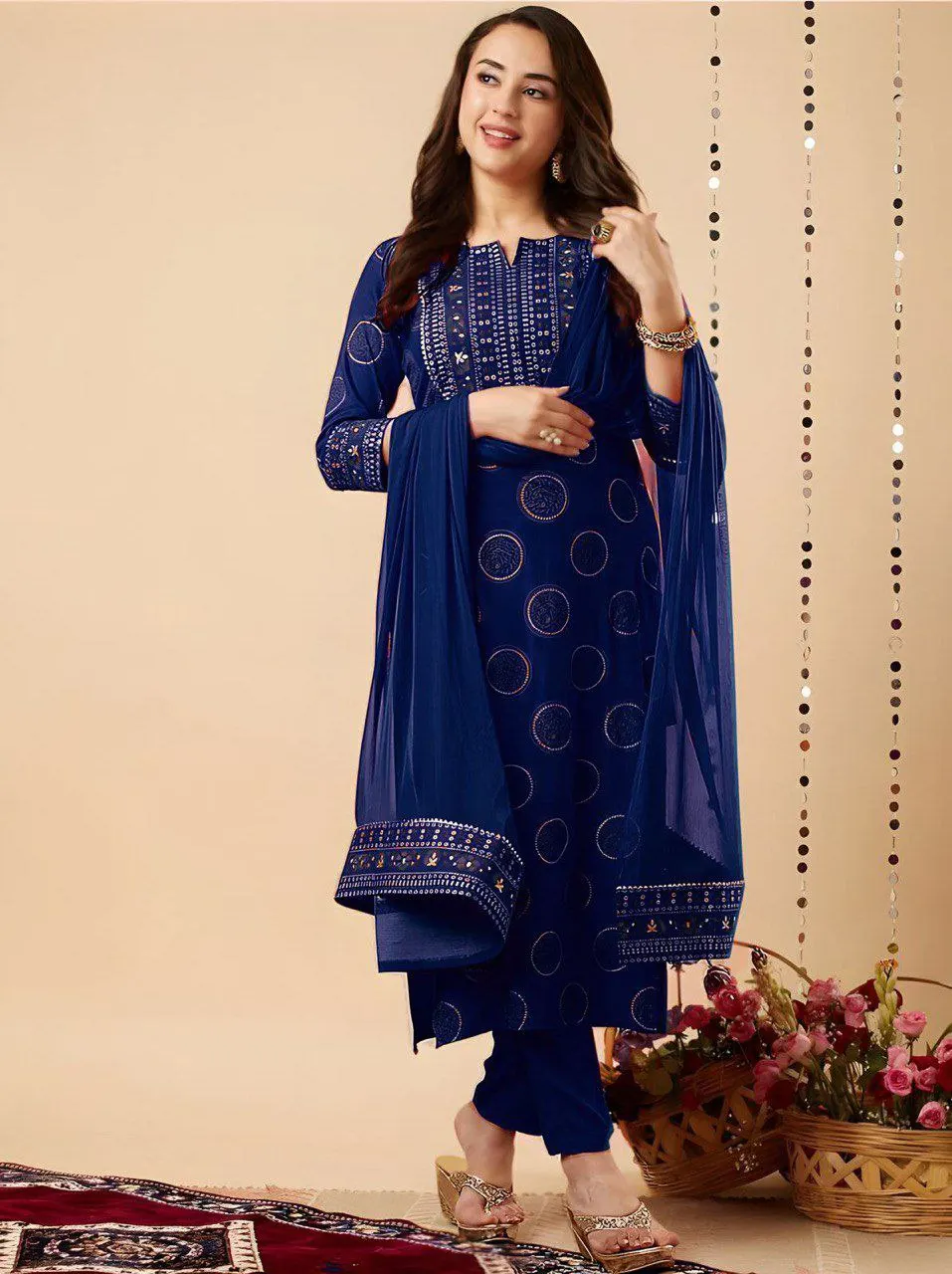 Indian and Pakistani Style Casual and Daily Wear Reyon Kurtis With Embroidery Work Ready to Ship 2024 Women Clothes