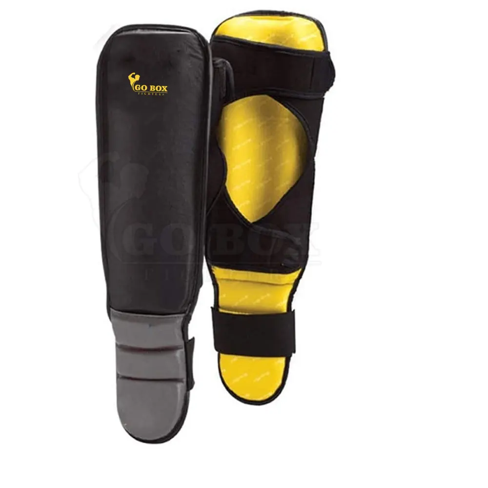 Genuine Leather Boxing Gear Custom Shin Guards Cheap Price Best Quality