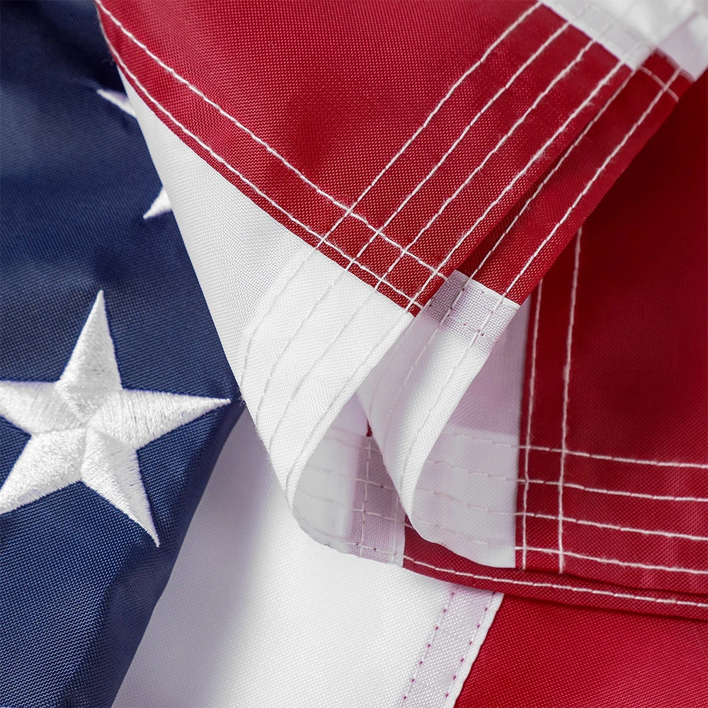 SYII American Flag 3x5 Ft Outdoor Made In USA, Heavy Duty Polyester US Flags Wit - Foto 6