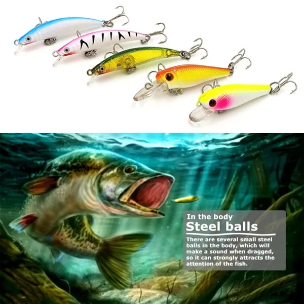 30pcs Lumina Stainless Steel Live Bait Set with Minnow Bait Topwater & Midwater Lures for Freshwater Fishing Anglers