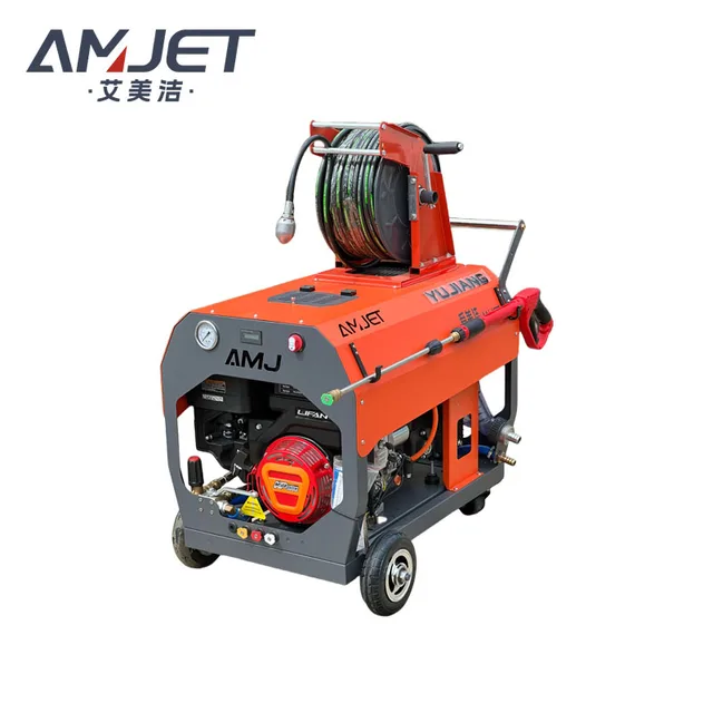 Sales of 200bar gasoline diesel engine high-pressure sewer cleaning machine and sewer injection machine