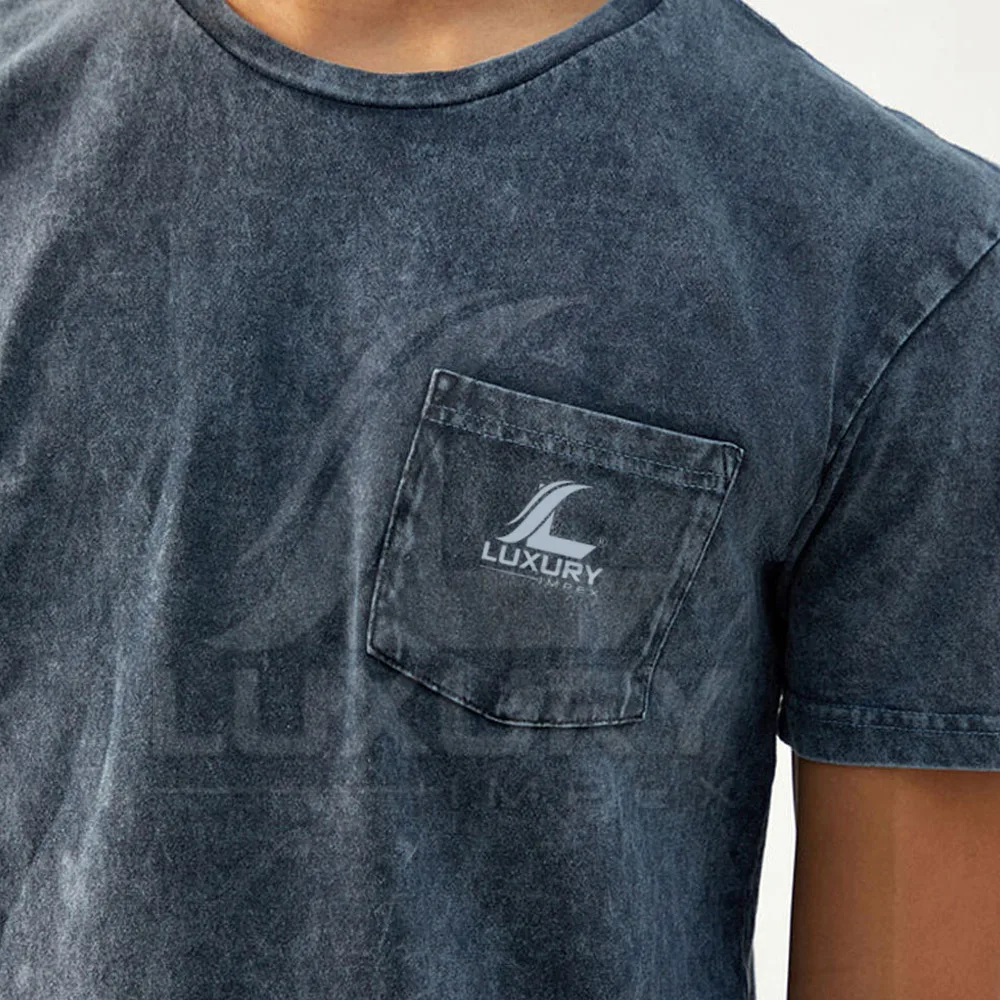 High Quality Cotton Acid Wash T Shirts Printing Wash T Shirt Heavy ...