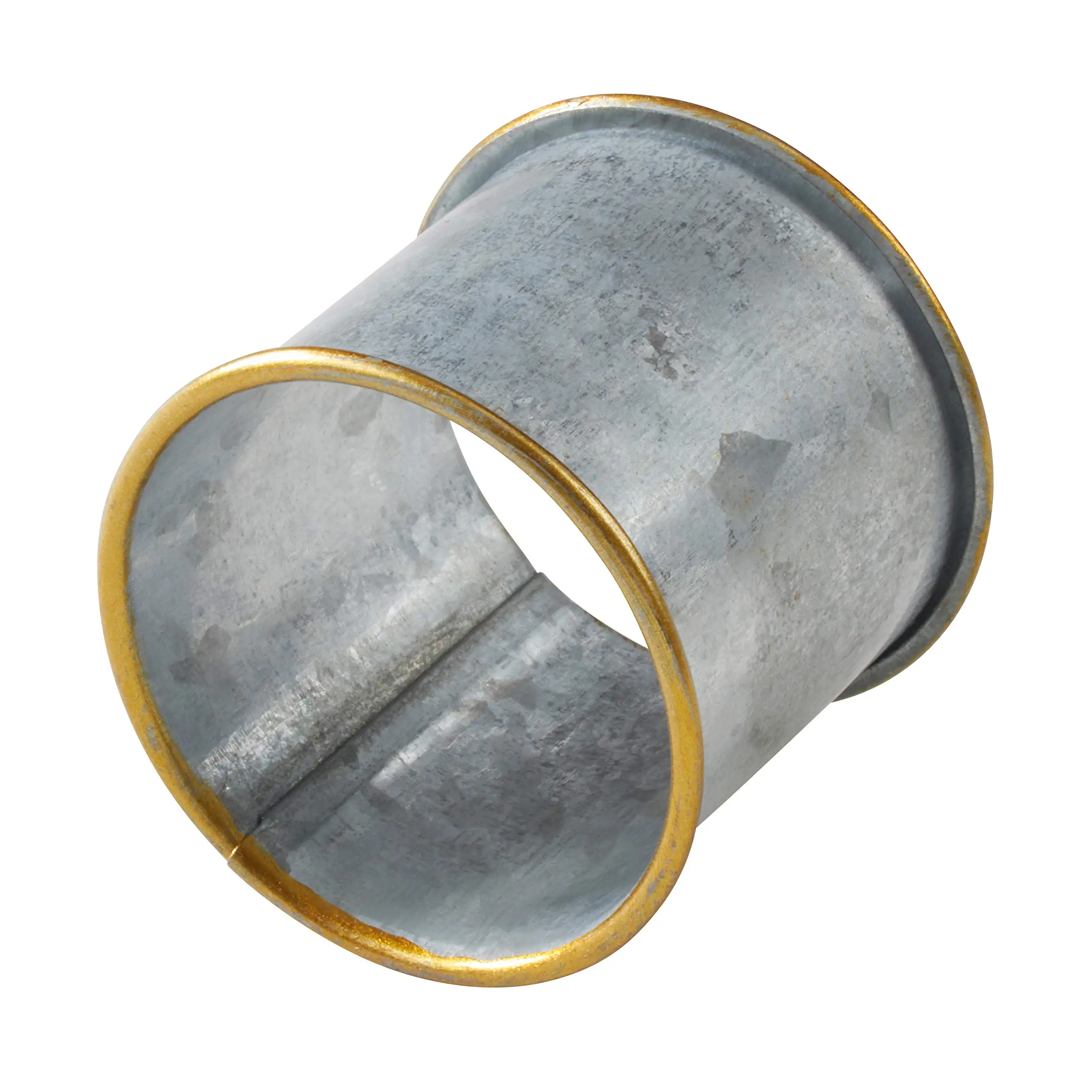 Innovative Design Stylish Galvanized Napkin Ring Golden Rims Top Quality  Custom Shape Napkin Ring Manufacturer in India