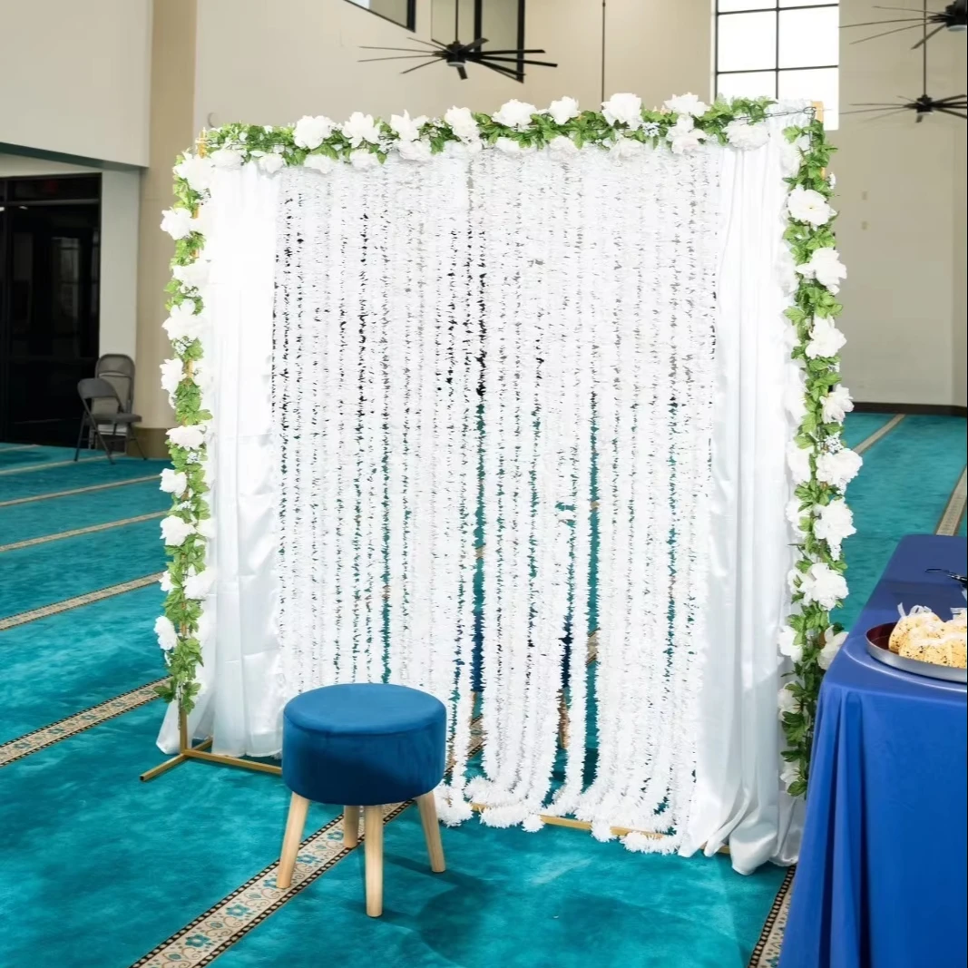 Handmade Nikah Pardha Elegant Floral Hangings for Weddings