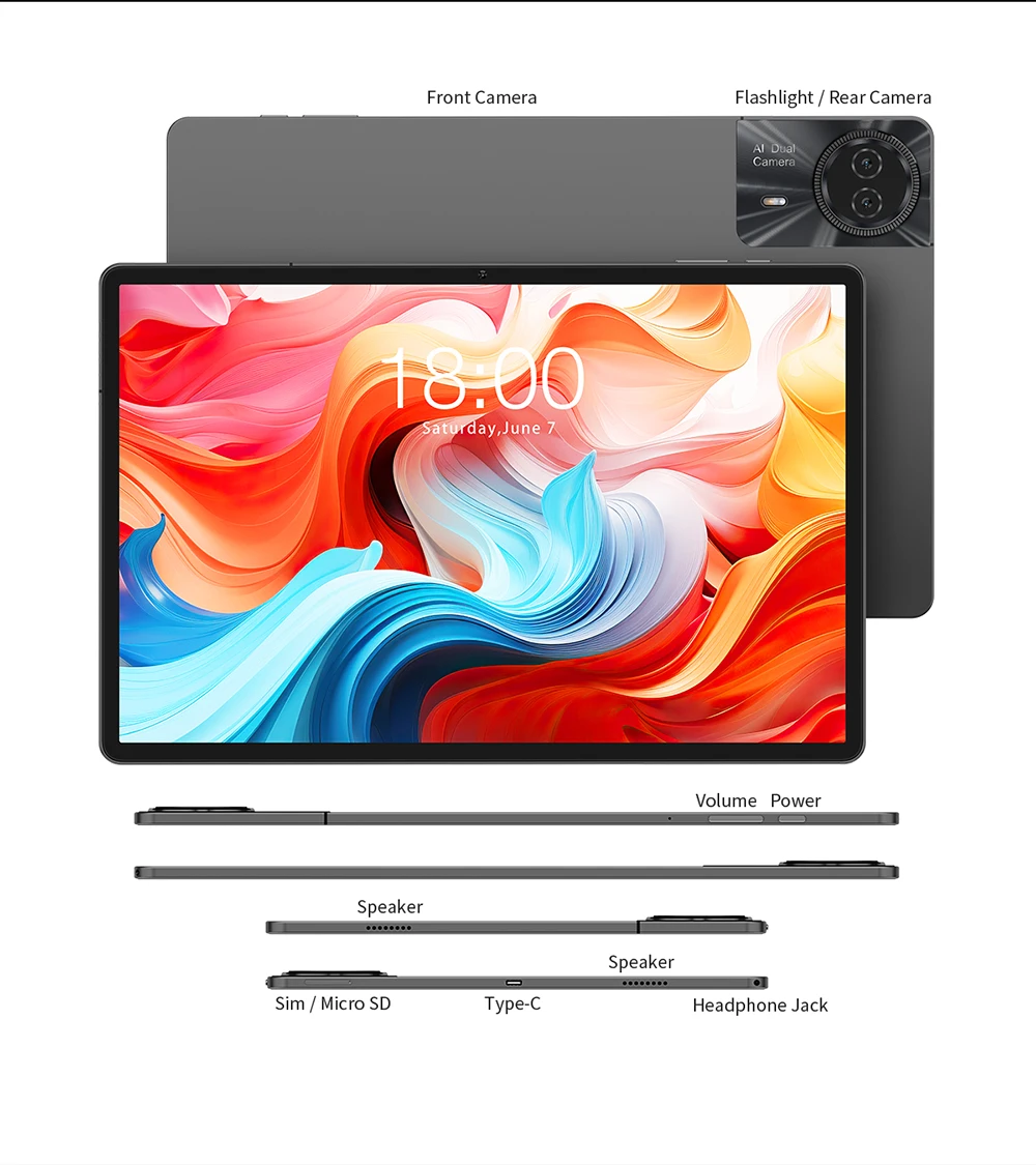 新品 TECLAST T50Plus
 Android14   LTE wifi T50 Plus Tablet