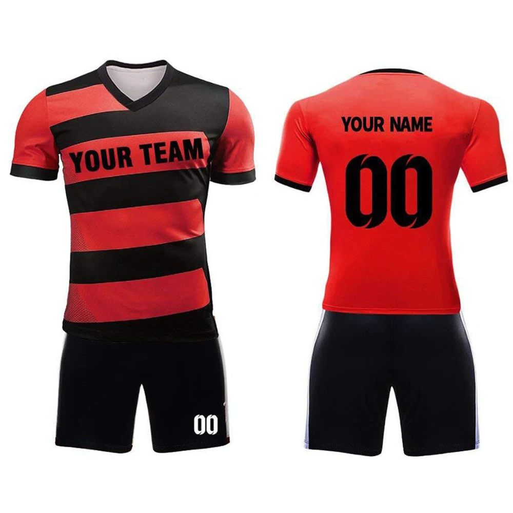 Factory Make Soccer Jersey Customized Top Quality Football Uniform Sports 100% Polyester Soccer Uniform