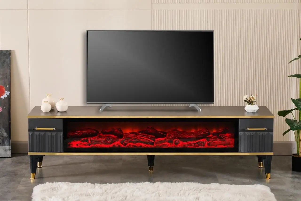Elegant European Style TV Unit Beautifully Designed Living Room Furniture Bedroom Outdoor Warehouse Workshop Hospital