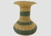 Beige naturel/Tan et vert sarcelle foncé (rayures bicolores)