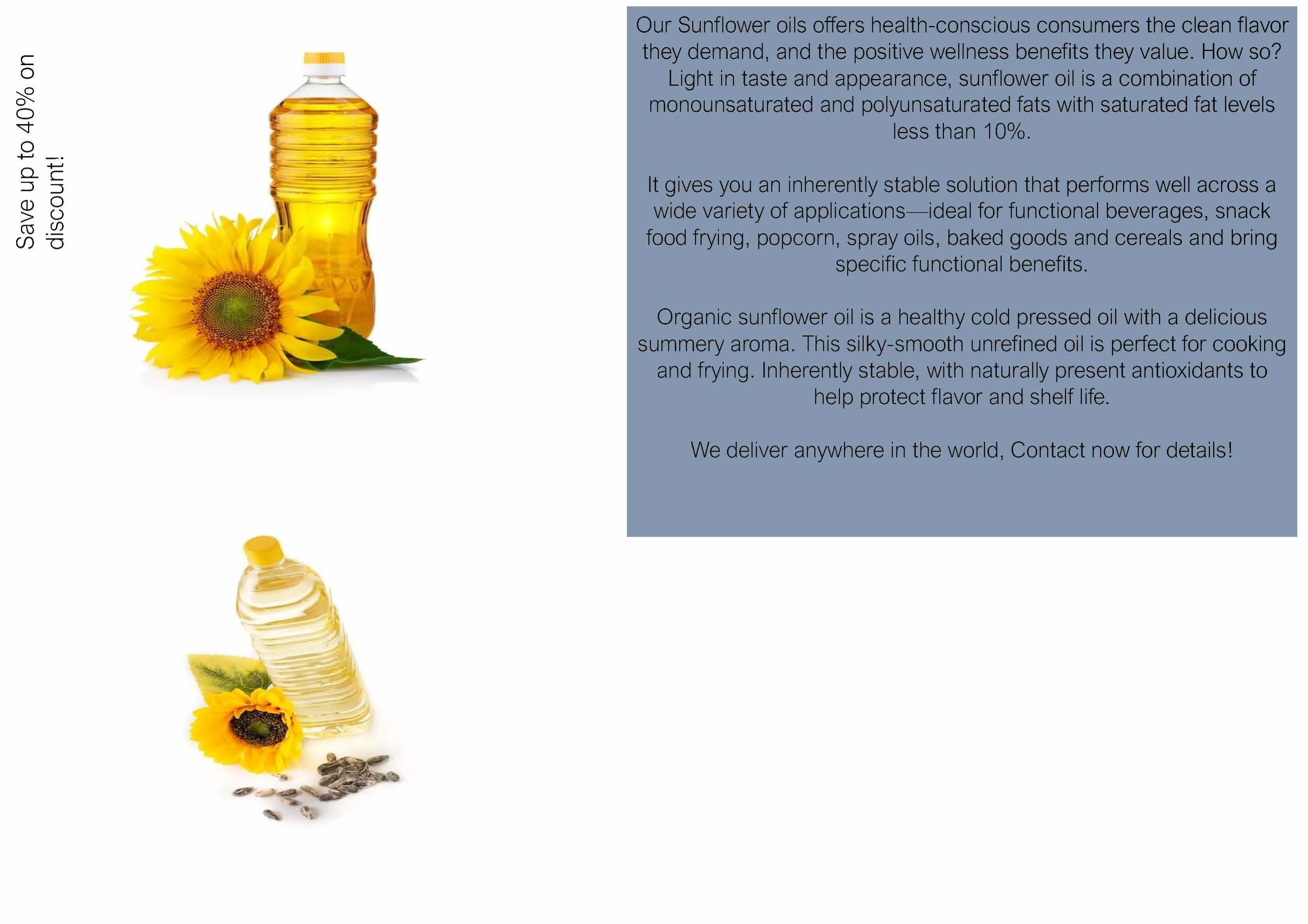 Pure Sunflower Oil Hard Pressed