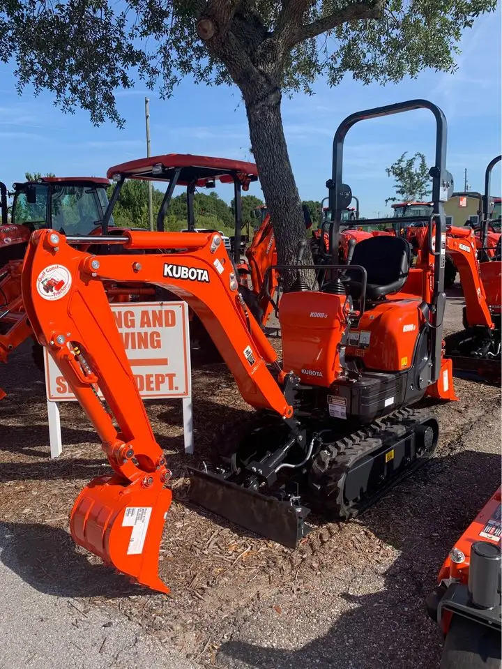 Small Excavator Compact Kubota Excavators K008-5 Mini Kubota Tractor ...