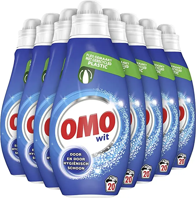 Omo Small And Powerful White Liquid Detergent For Washing White 8 X