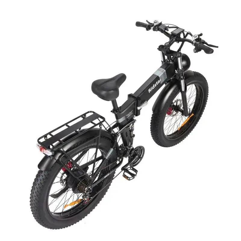 RIDSTAR H26 Pro 26 Fat Tire Electric Foldable Bike with 1000W Motor and 48V 23Ah Lithium Battery Power Supply