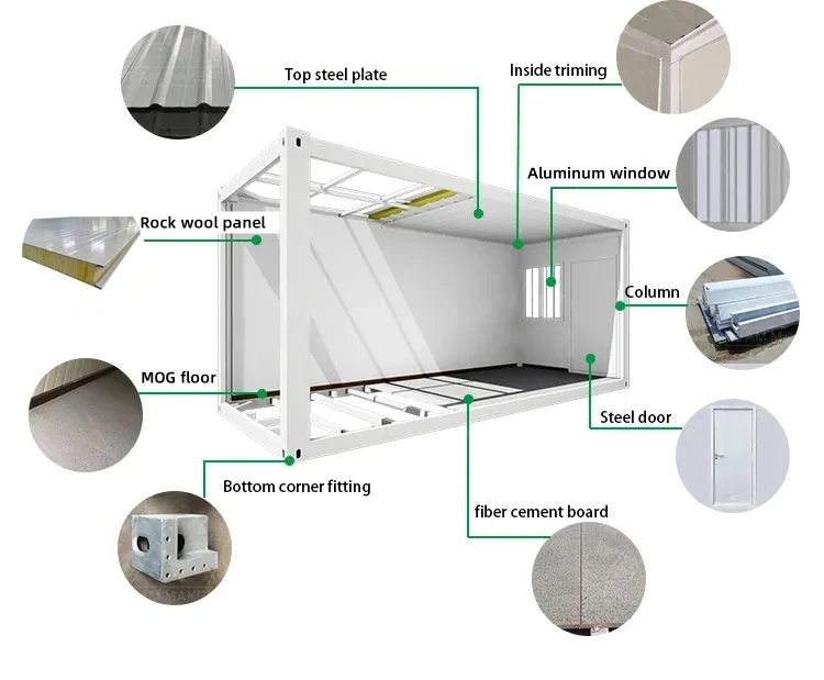 Z Shaped Folding Prefabricated Container House Fold Container House ...