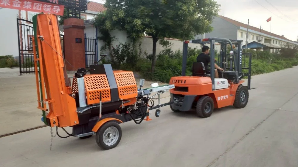 Electric Log Splitter with Motor Engine & Pump-20Ton Splitting Force