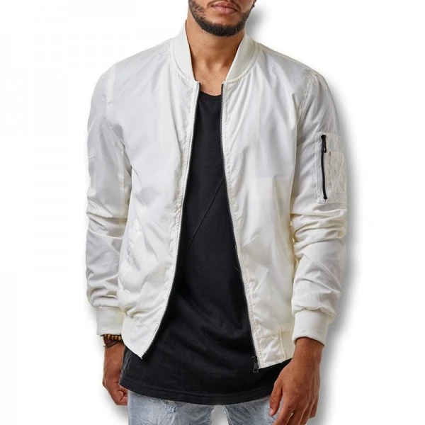 Men Solid Color Pilot Boomer Zip Jackets Coats Male Casual Fashion Slim Fit Large Size Spring Autumn Jackets Men
