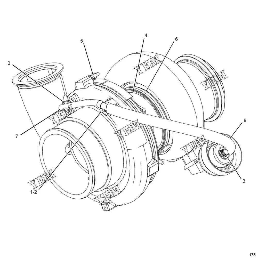 Turbocharger 362-0846 3620846 Engine Spare Parts