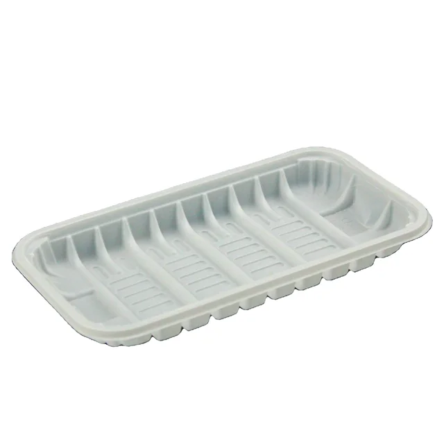 (LXD-1910)Disposable plastic tray vegetable and fruit tray takeaway box wholesale plastic packaging box  food container
