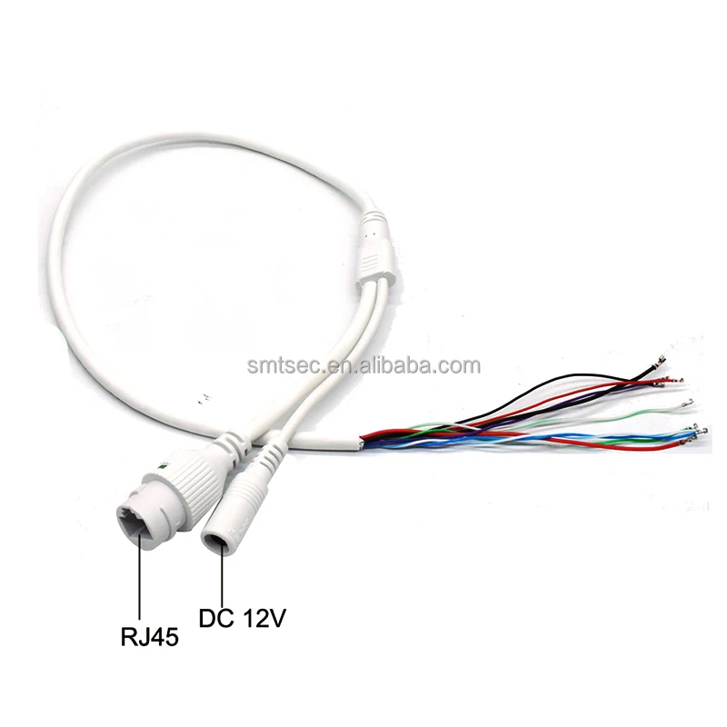 RJ45+DC Network Cable Waterproof Connector for CCTV