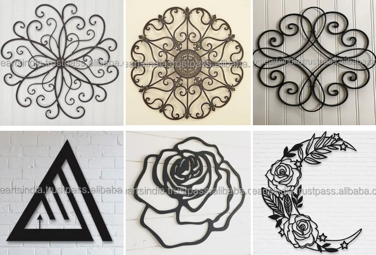 Fabulous Design Wrought Iron Wall Art Superior Quality Customized Shape