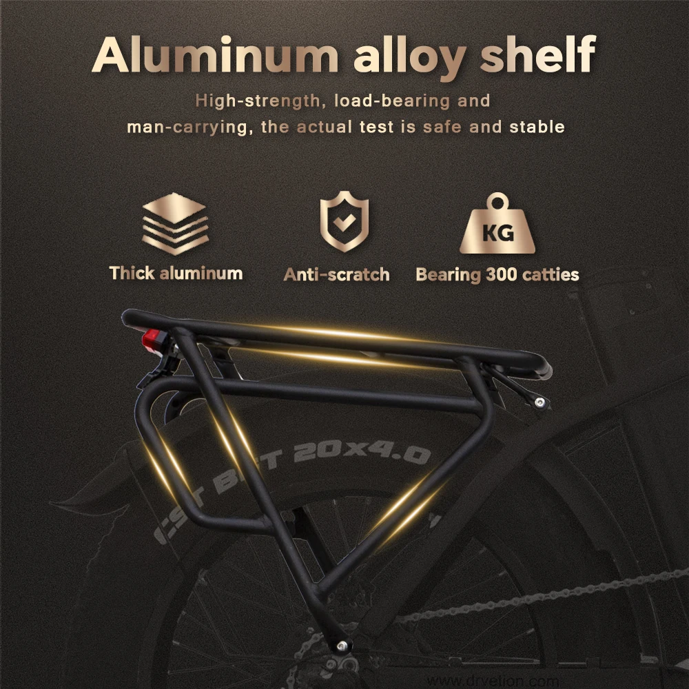 DrVetion CT20 Elektrisches Faltrad 10Ah/15Ah/20Ah 48V 750W bis zu 45km/h Geschwindigkeit