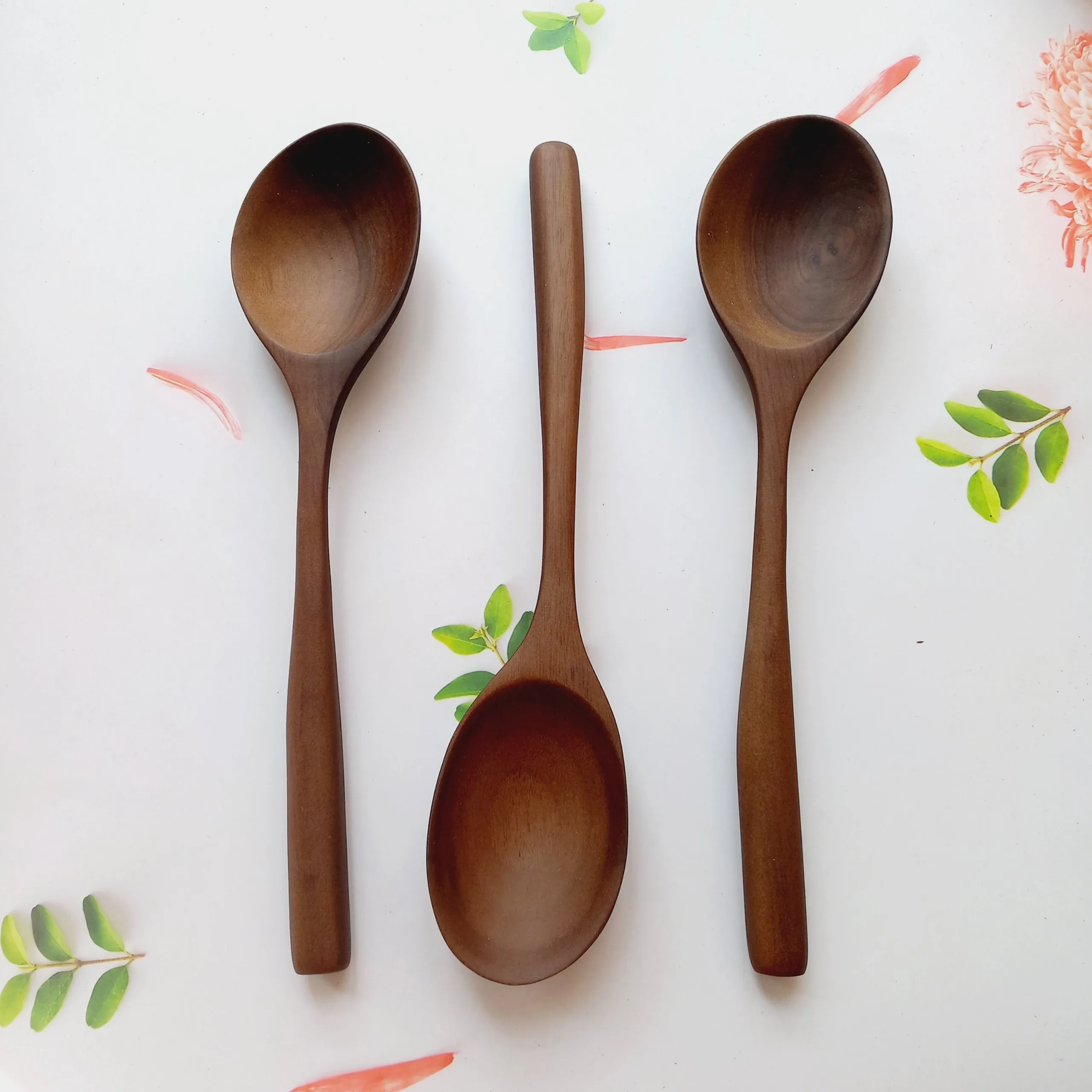 Wooden Utensils Large Walnut Wood Kitchen Cooking Utensils Cookware
