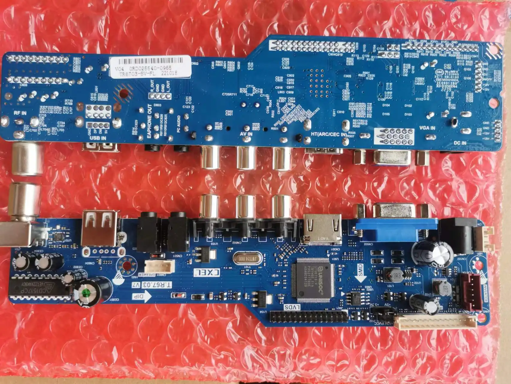 CVT Smart Tv Mainboard T.R67.03 819 801 - Hotel TV Solution