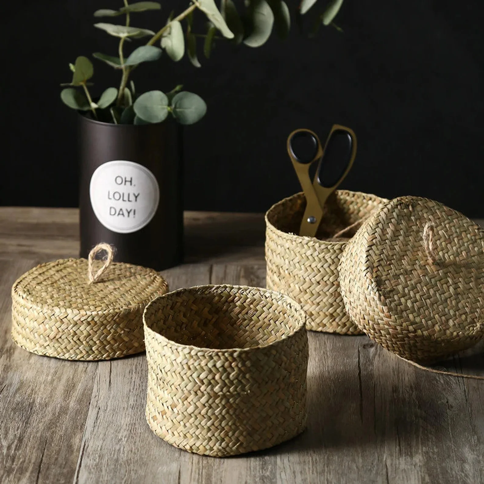 Seagrass Baskets Straw Box Seagrass Box Wicker Box With Lids From ...