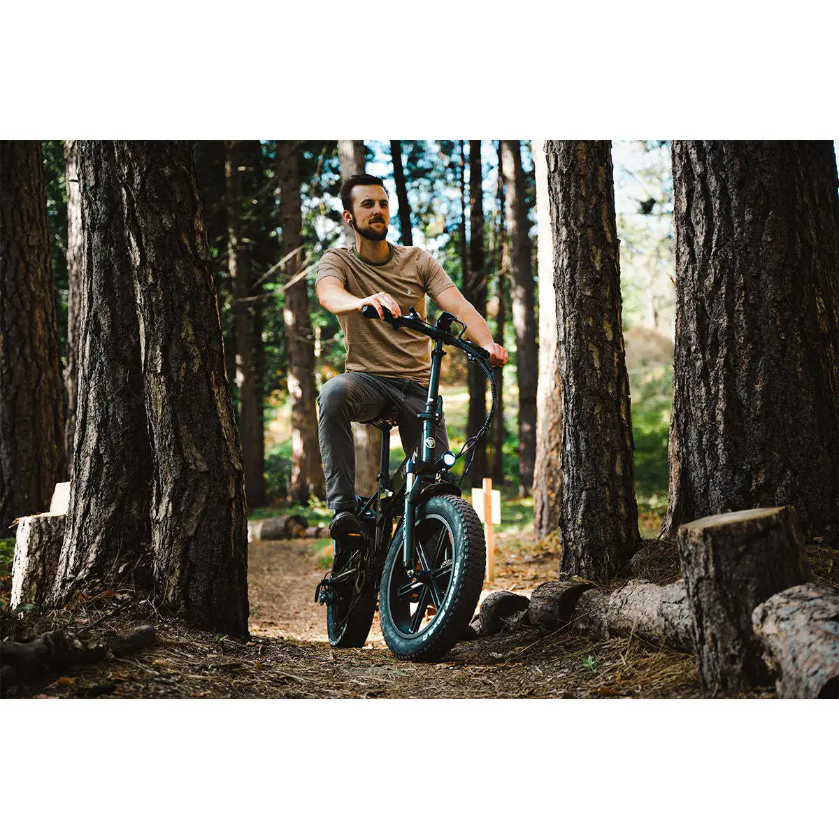 V3 2.0 Adult All Terrain Electric Folding Bike with Fat Tires