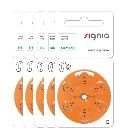 Battery High Quality & Lowest Price Signia Mercury Free Zinc air Hearing Aid Battery Battery Hearing Aid Hot Sale A13 New Stock