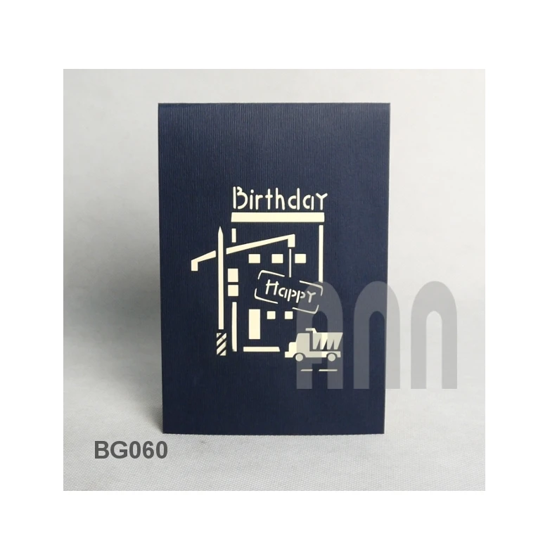 Birthday Contraction Custom Printing Happy Birthday 3D Pop up Greeting Cards Printer for Sale