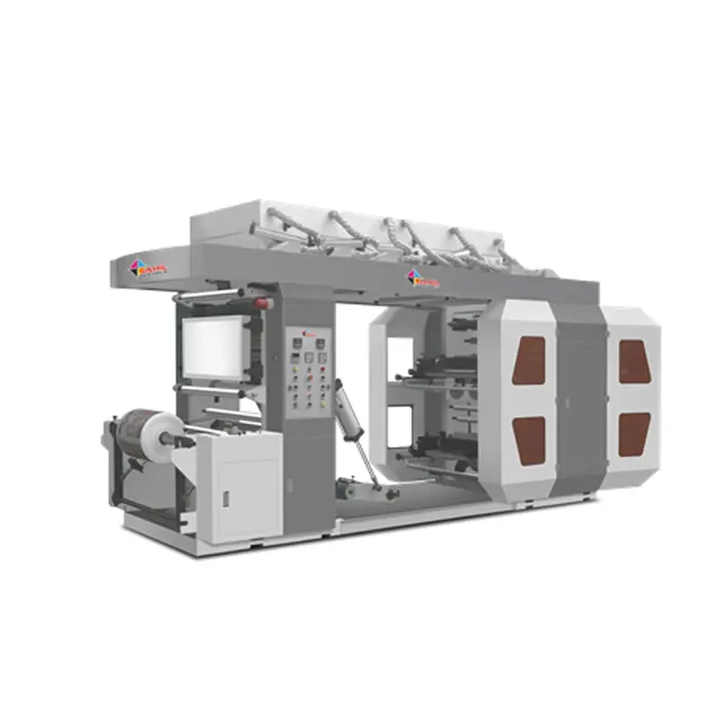 High Speed 4 Color Flexo Printing Machine Roll to Roll Flexographic Printing Machine From India