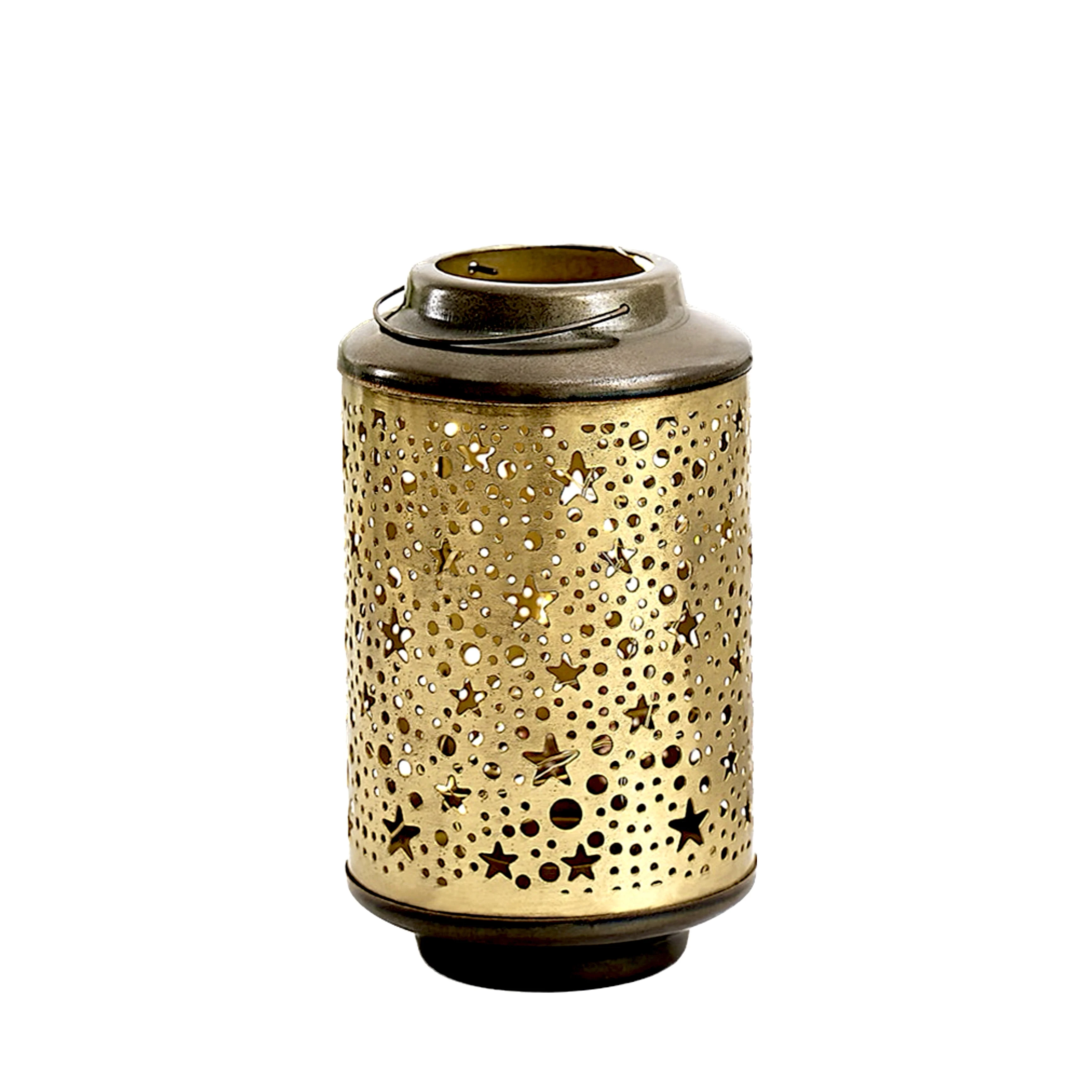 Premium Quality Two Tone Iron Votive Tea Light Candle Holder Black And Gold Color For Christmas