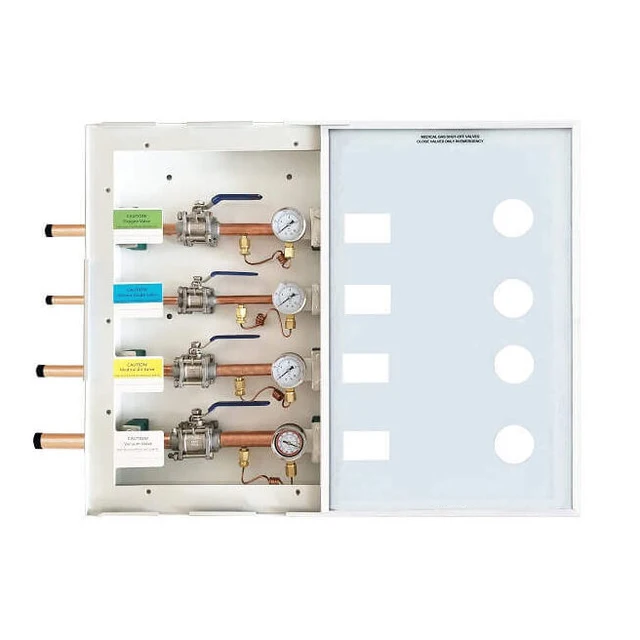 Hospital Medical  Gas Threaded Ball  Gas Zone Valve And Zone Valve Medical Gas Equipments Box Assembly