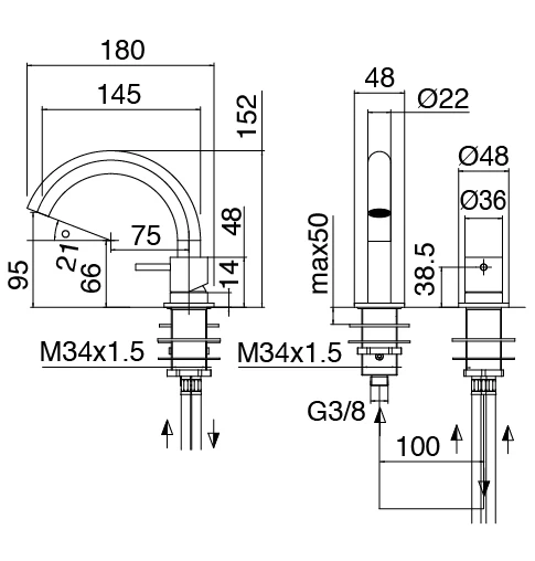 Washbasin Mixer View 2