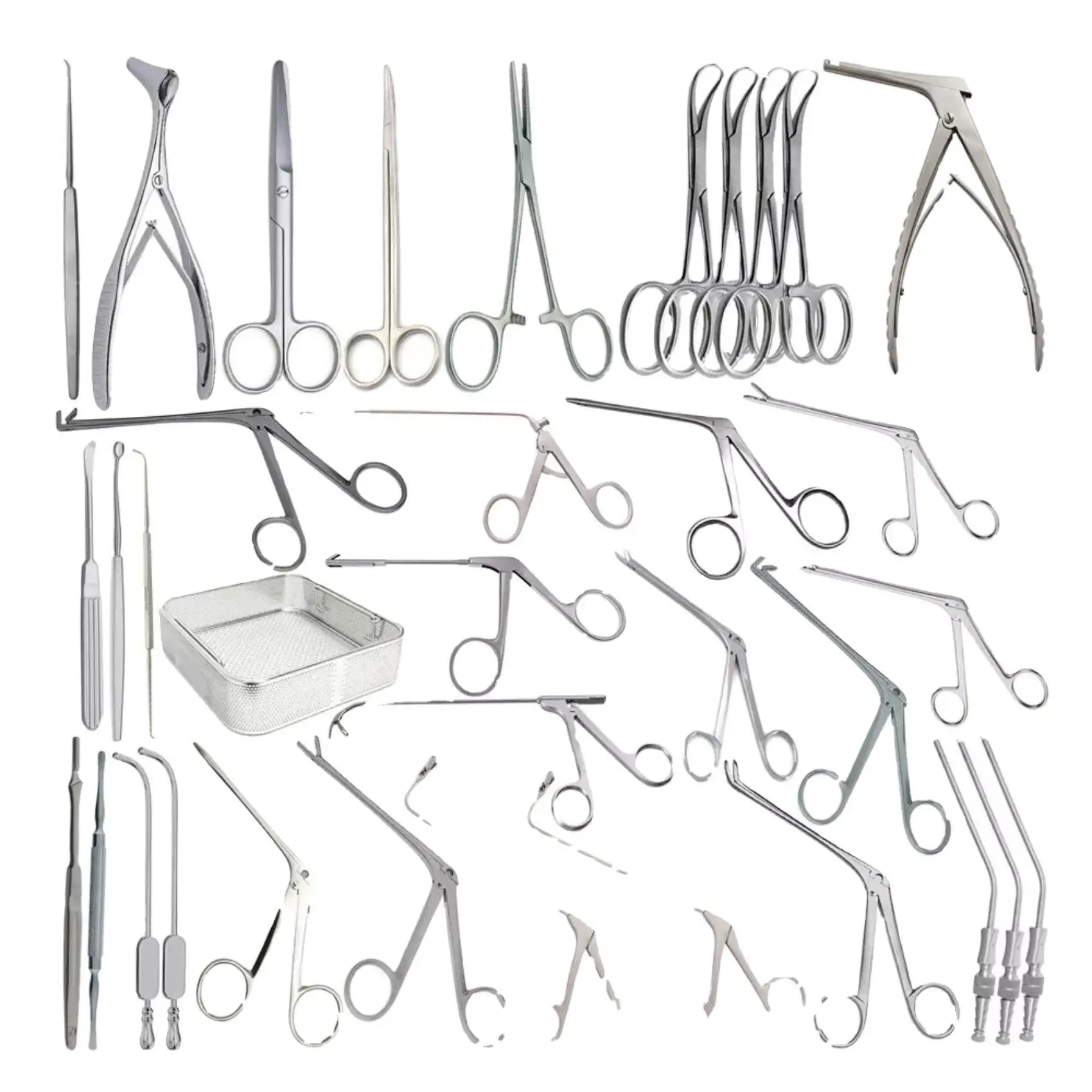 Fess Instruments Complete Set of Sinus Surgery ENT Instruments/Reusable Tools