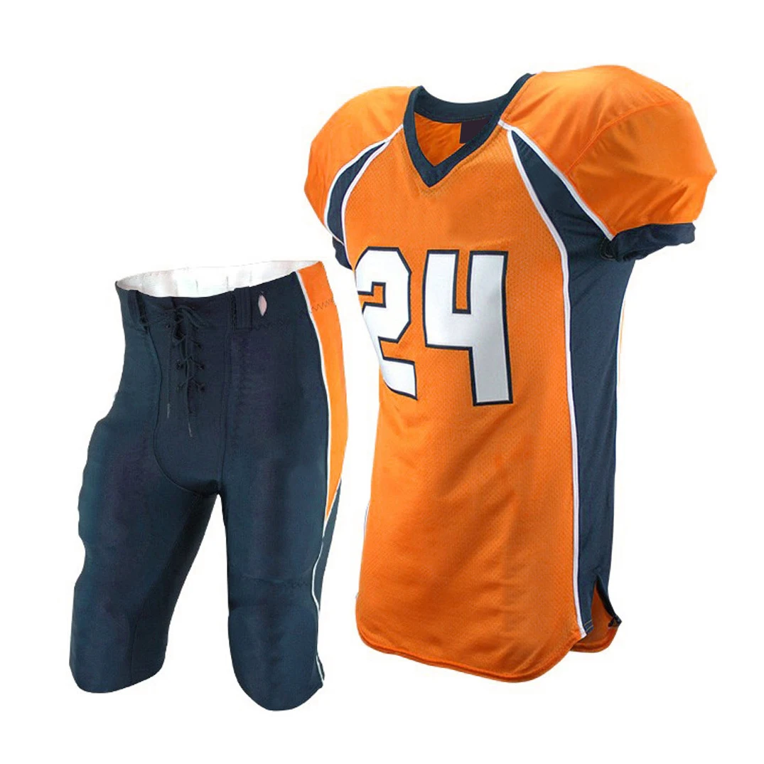 American football Uniforms with your own logos and team names with