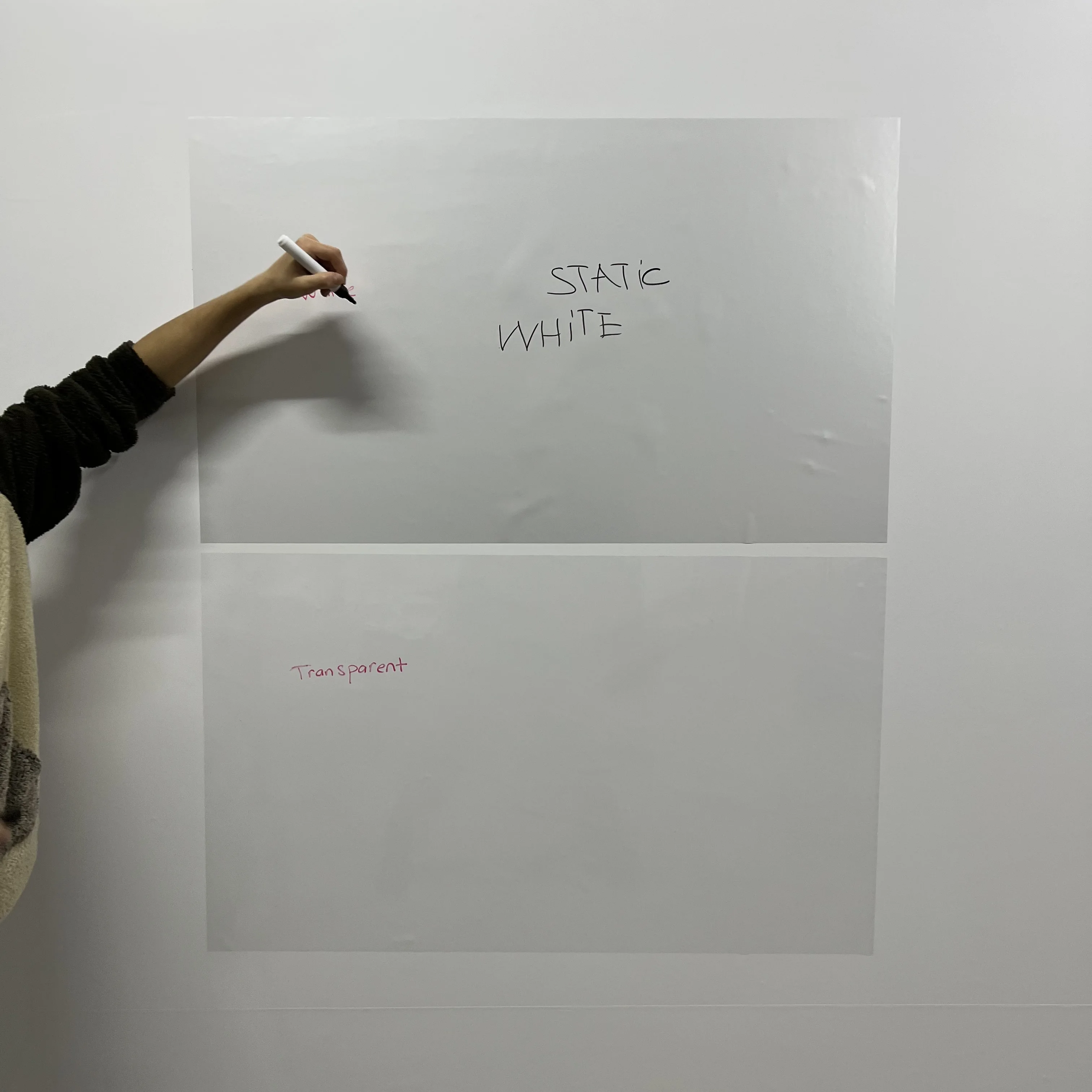 Dry Erase Whiteboard Clear Whiteboard Reusable Durable Polystyrene