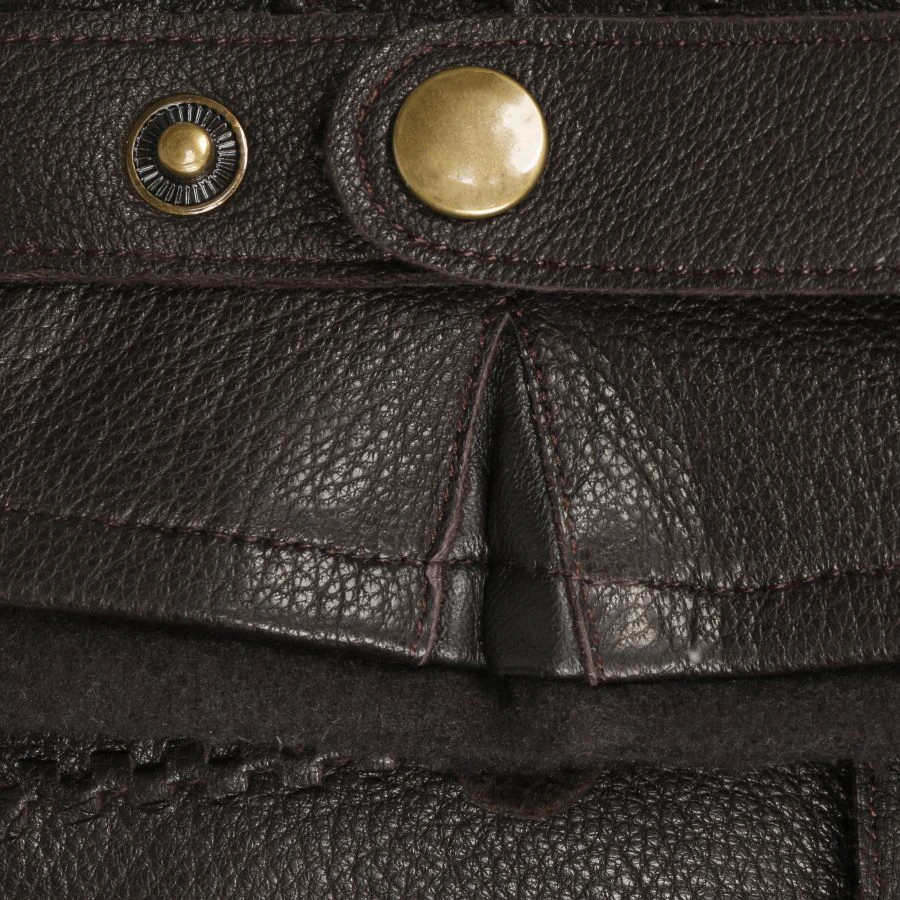 Мужские зимние водонепроницаемые перчатки из натуральной овчины