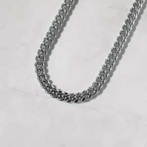Miami Cuban Link Chain Sterling Silver Hip Hop Cuban Chain For Mens Plain Silver Chain From Jewelry Manufacturer At Best Price