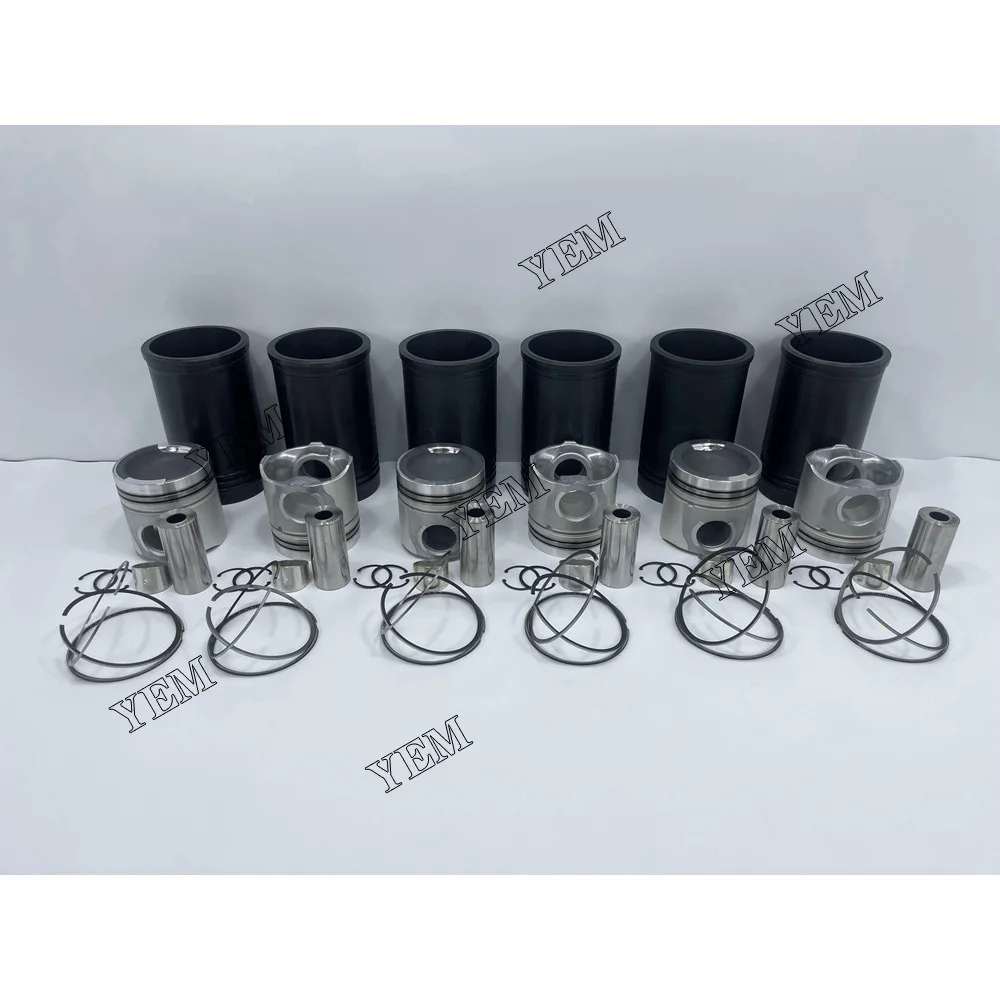 K19 Cylinder Liner Kit Cylinder Piston Kit With Ring for Excavator Truck Lawn Mower Marine Engine Aftermarket Engine Parts