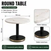 Table de restaurant ronde