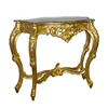 Gold Leaf + Black Marble Top