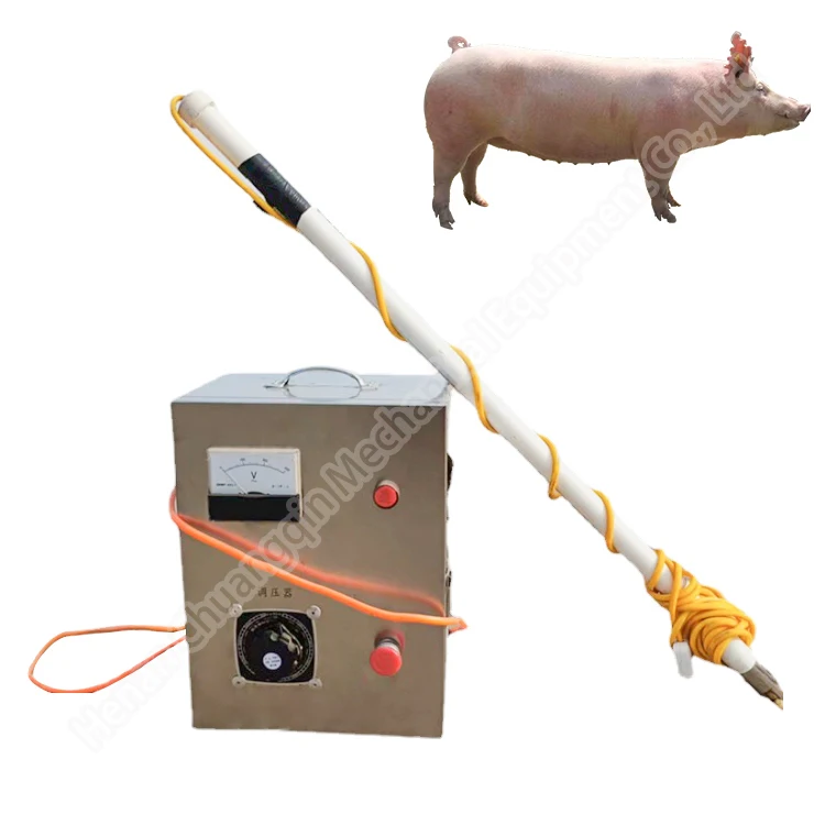 Как забивать свиней электрошокером