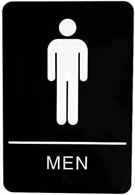 Acrylic And Pvc Materials Restroom Sign,M High Viscosity Double-sided ...