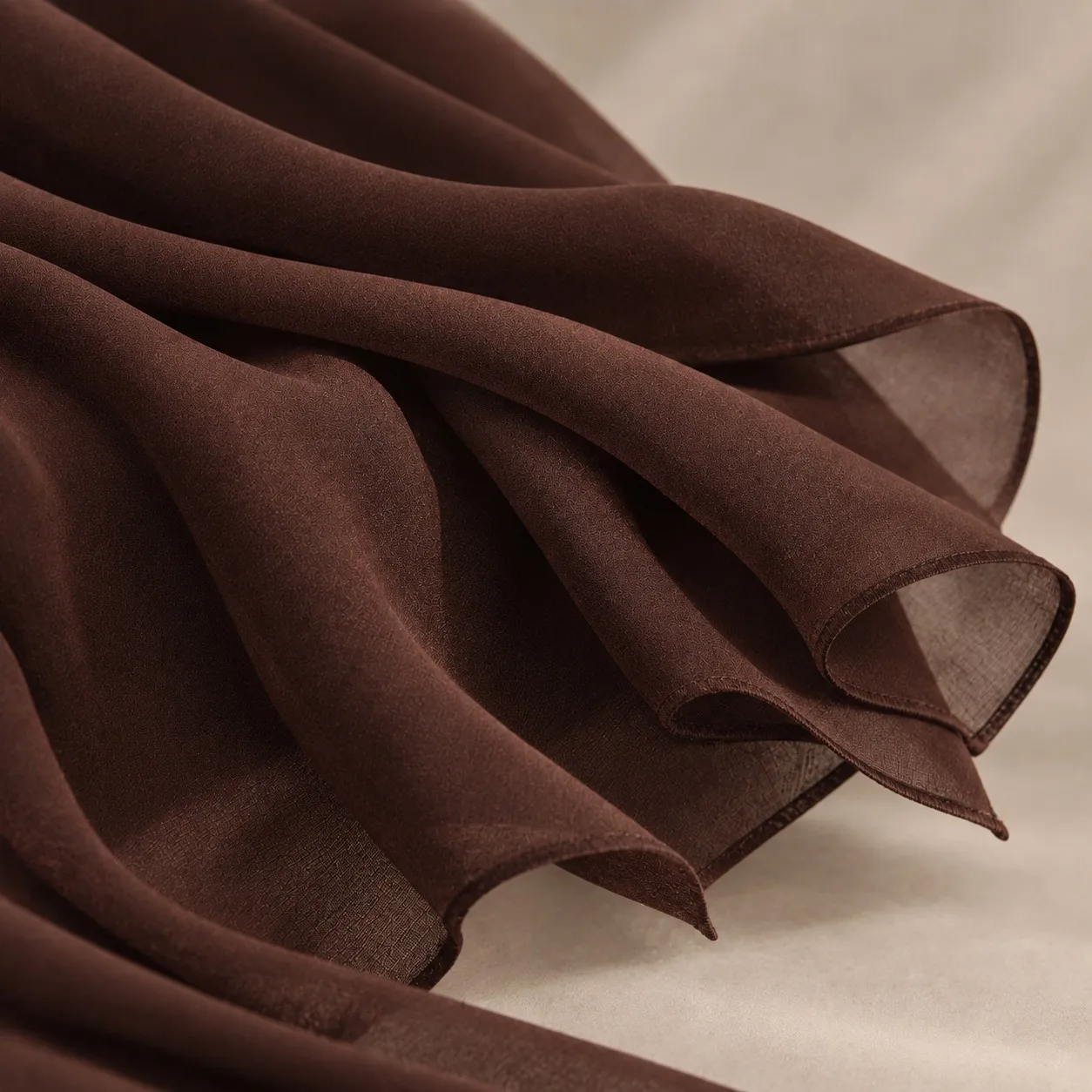 Custom Bamboo Modal Hijab Dark Chocolate view 4