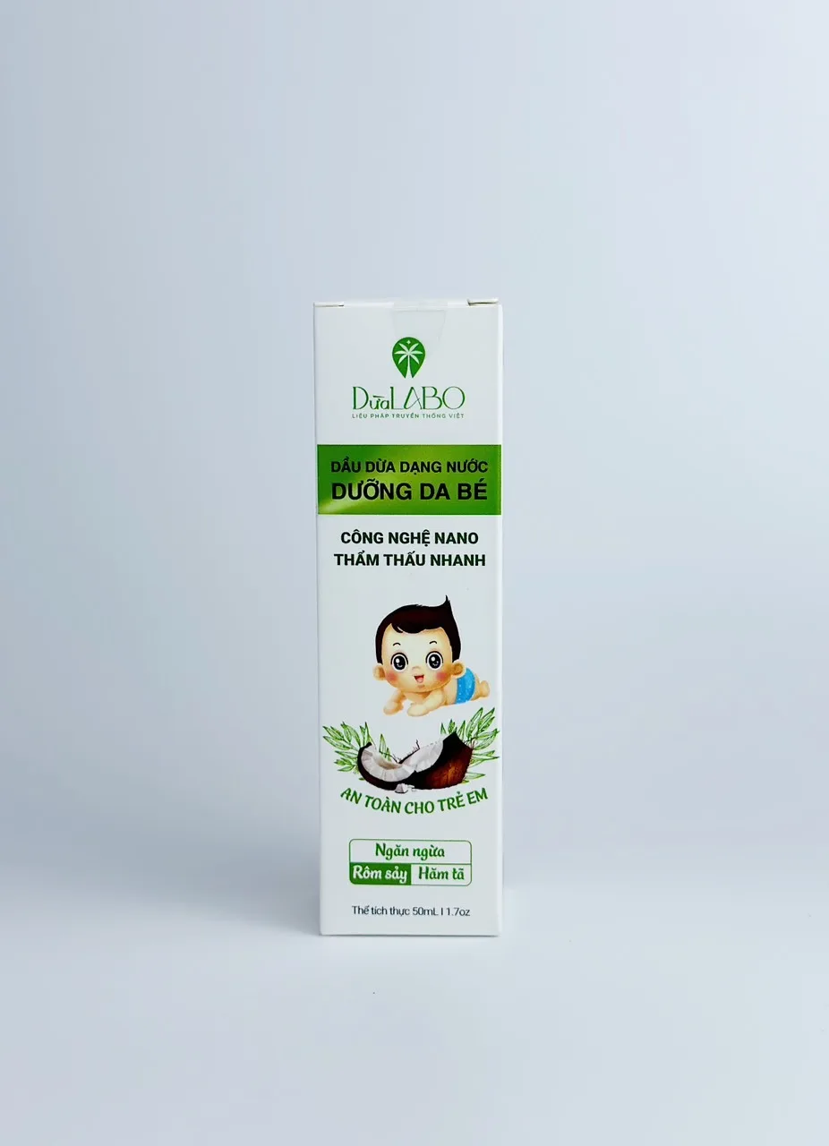 Wealth Dragon Brand Coconut Oil As Baby Skin Lotion Prevent Diaper