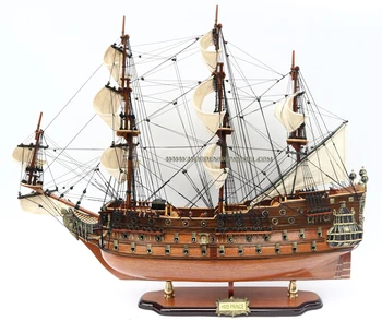 Hms Prince / Wooden Old Tall Ship / Handicraft Model Boats - Buy Hms ...